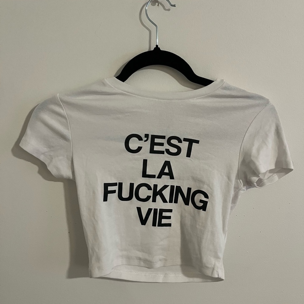 Garage White Baby Tee